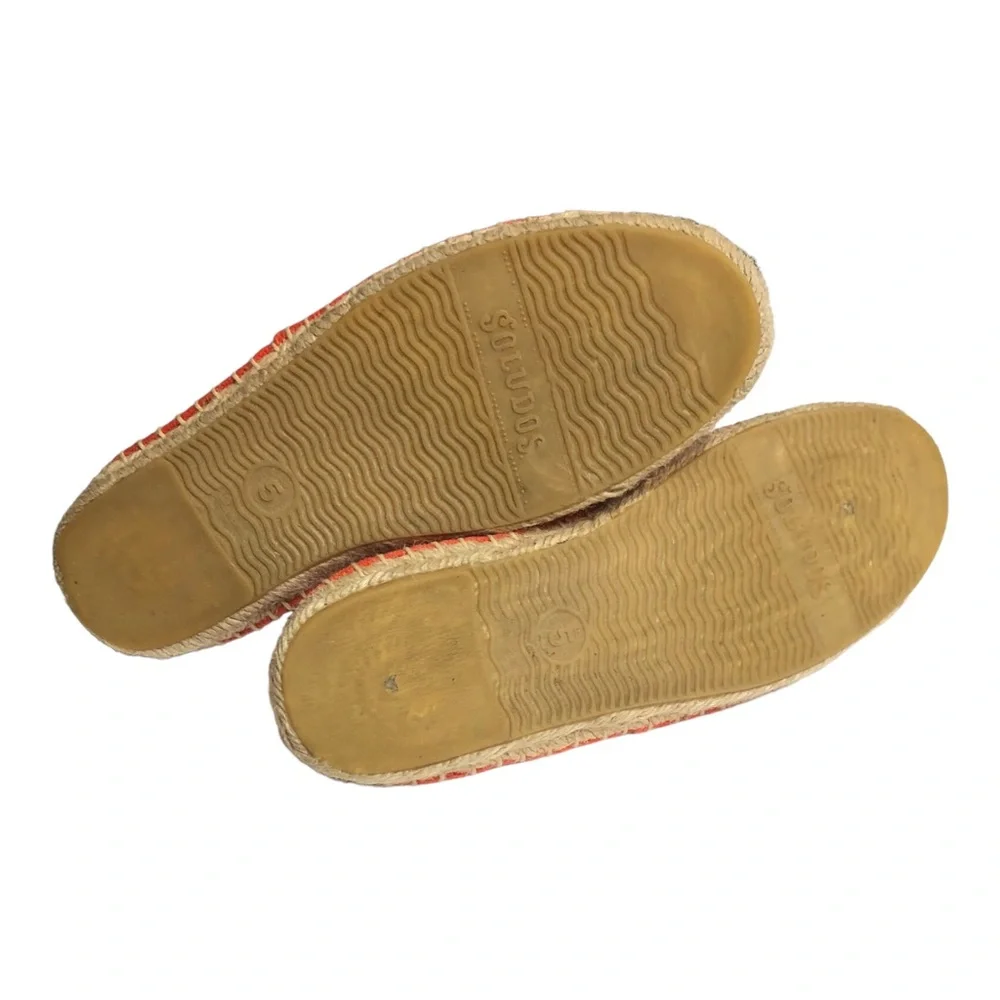 SOLUDOS Dali Espadrilles in Tangerine Red Size 5